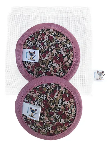 Set Pads X2 Discos Desmaquillantes Microfibra Reutilizables