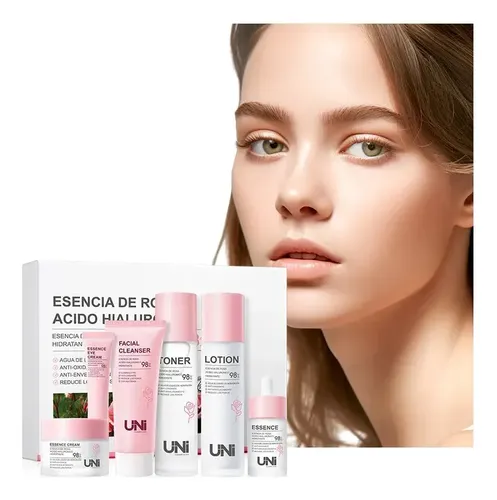 Kit Rutina Facial Acido Hialuronico 6 Pcs. Antienvejecimieto