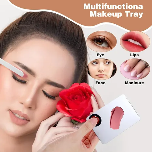 Paleta Profesional De Maquillaje Acero Con Esponjas Y Espát