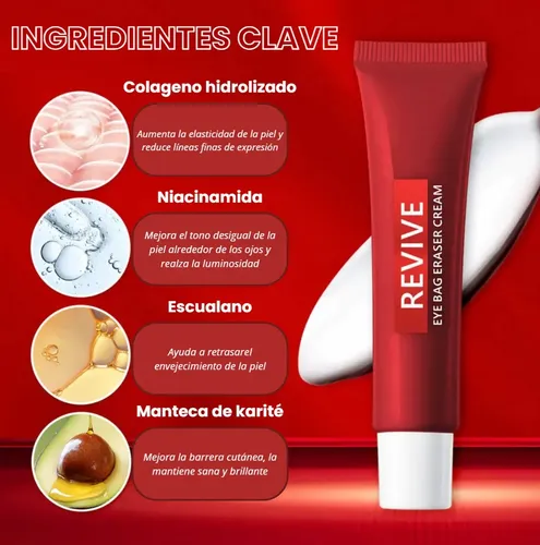 Crema Elimina Bolsas Ojeras Revive Koec 15ml Todo Tipo De Piel Día/noche