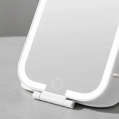 Espejo Maquillaje Led 3 Tonos Plegable Recargable Usb