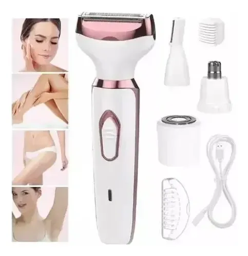 Depiladora Eléctrica 4 En 1 Portatil Usb Mujer Cuerpo Cara
