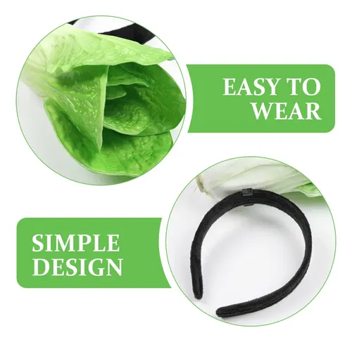 Divertido Accesorio Para El Pelo Con Diadema Vegetal &qa