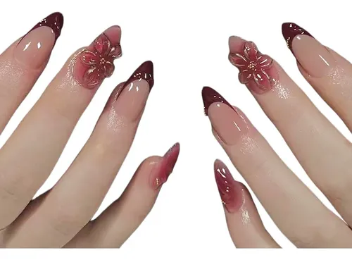 Uñas Postizas Brillantes 24 Unidades Maximstore