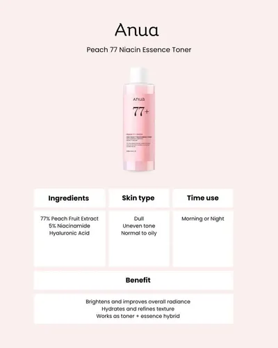 Anua Peach 77% Niacin Essence 250ml