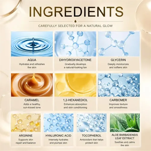 =gel Autobronceador Transparente, Hidratante Facial Y Bronce