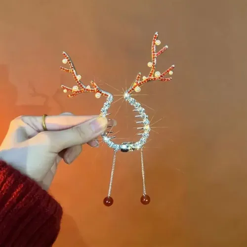 Accesorios Navideños Para El Cabello, Hapdoo, 2 Unidades, Ch