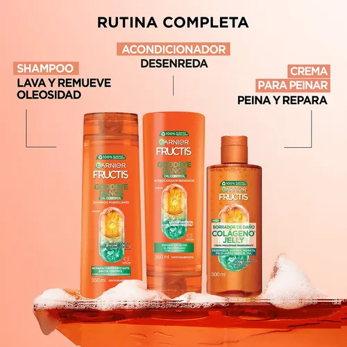 Acondicionador Garnier Fructis Good Bye Daños Oil Control