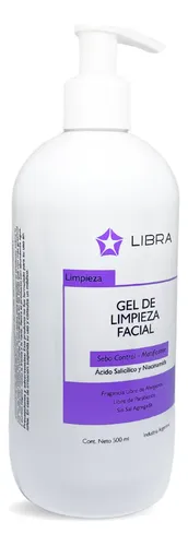 Gel Limpieza Facial Piel Grasa Ácido Salicílico 500ml Libra