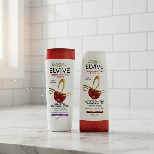 Shampoo Y Acondicionador Elvive Reparación Total Extreme