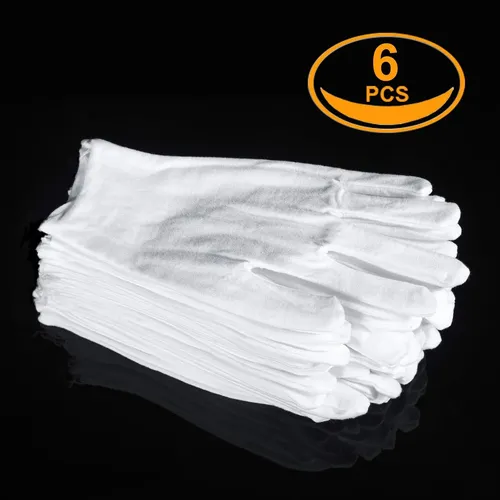 Guantes Algodón Blancos Hidratantes Para Manos Secas 3 Pare