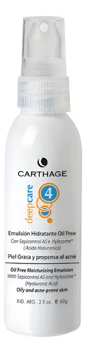 Crema Hidratante Piel Grasa Emulsion Poros Carthage Acne