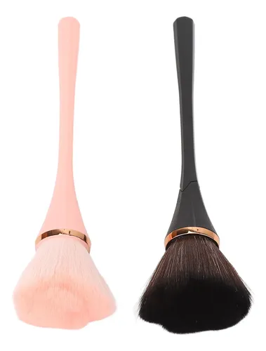 Juego De Brochas De Maquillaje Para Polvo Suelto, 2 Zl