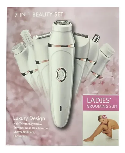 Maquina Depiladora Eléctrica Kit  7 En 1 Para Mujer