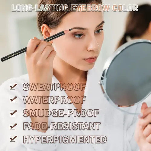 Kit De Maquillaje De Cejas Impermeable Kaiqikaixi 6 Piezas
