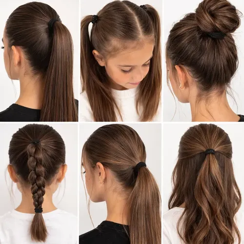 Colitas De Pelo Mini Elásticas Lycra 2cm Pack X100 Mayorista