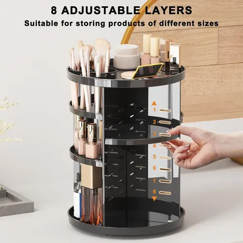 Caja Giratoria Organizadora De Maquillaje Y Cosméticos