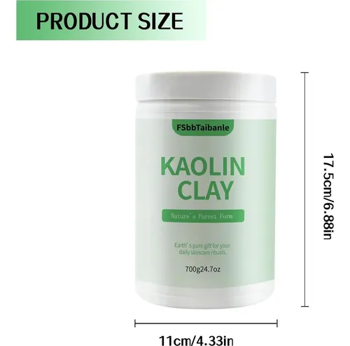 Polvo De Arcilla De Caolín Blanco Fsbbtaibanle 32 Oz Para