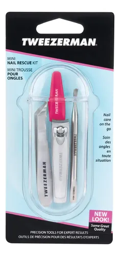 Kit De Rescate De Uñas Tweezerman Mini Portátil De Acero Ino