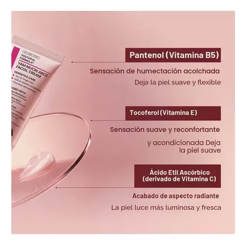 Nida Youthful-yam Mucin Crema Facial Con Retina, Pantenol