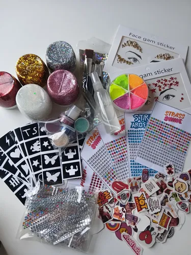 Combo Stand Completo Glitter Bar Brillos Strass Tatus