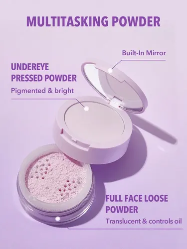 Polvo Fijador Sheglam Insta-Ready Mate para Rostro y Ojos