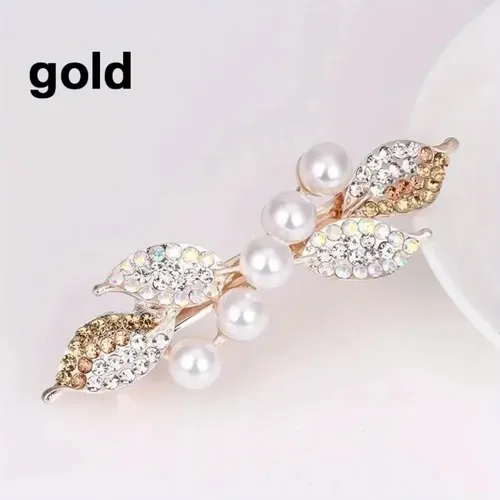 Broche De Pelo Con Lazo De Perlas Y Strass