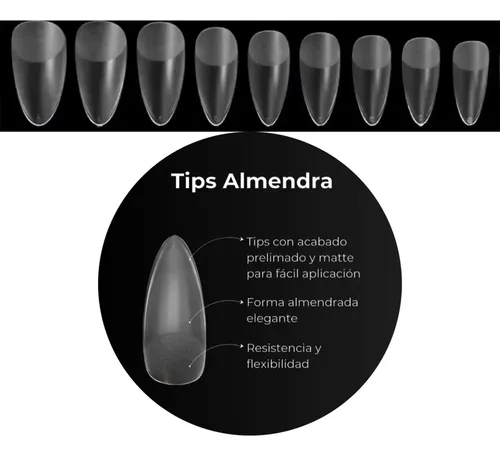 Tips Soft Gel Coffin Prelimada X500pcs Charm Limit