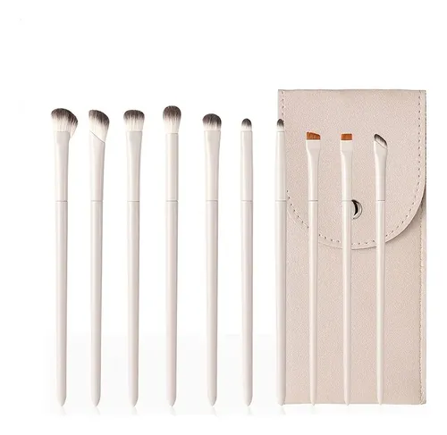 Set De 10 Brochas Para Sombras De Ojos De Primera Calidad