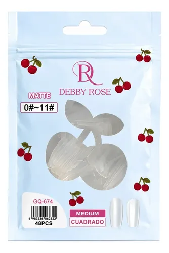 Debby Rose Soak Off Full Cover Soft Gel Tips 48pcs