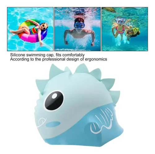 Gorro De Baño Infantil Con Aleta Dorsal Wli Clpj