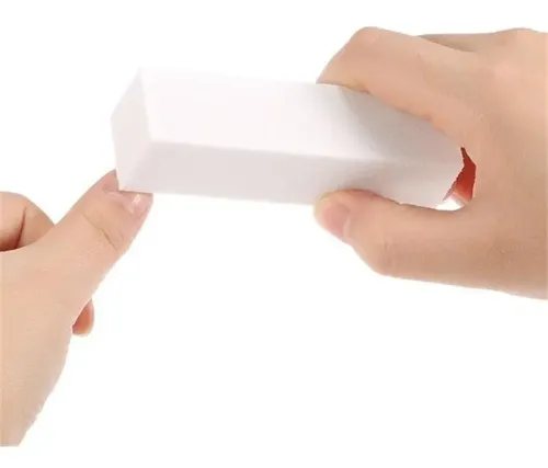 10 Limas Blanca Manicuria Rebajado De Esculpidas Uñas Gel Uv