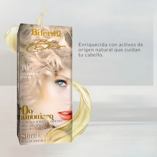 Biferdil Tintura Kit Amoniaco 0 % – Vegano Tono 7 rubio