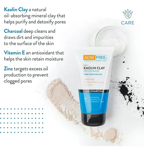 Máscara Detox De Arcilla Kaolin L’oreal 150 Ml Para Piel