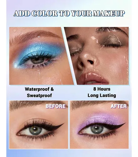Paleta De Sombras Glitter Blue Fairy Lysdefeu 3 G