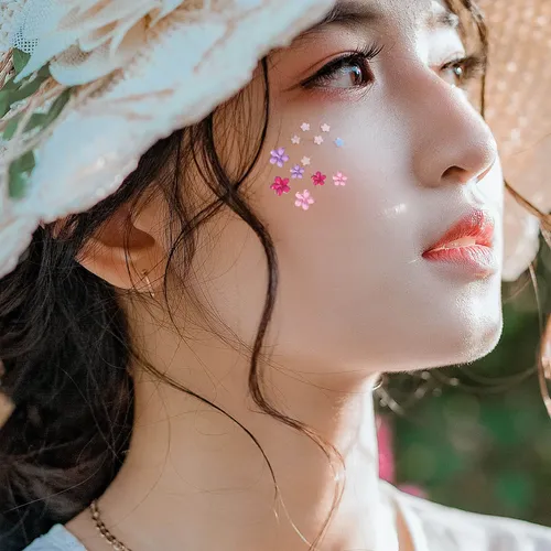 48 Hojas De Gemas Faciales Adhesivas Para Maquillaje