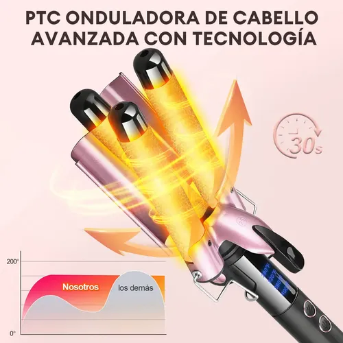 New Style Waflera Cabello Cerámica Rizador De Pelo Ondas