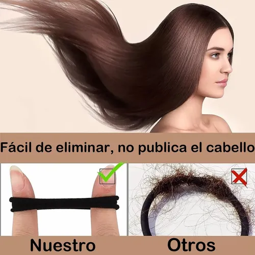 . Negro Ligas Para El Cabello 1000 Pzs , Tamaño Mediano A Negro