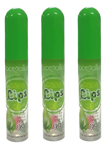 Labial Lip Gloss Magic Bálsamo Aloe Vera Kit X 3