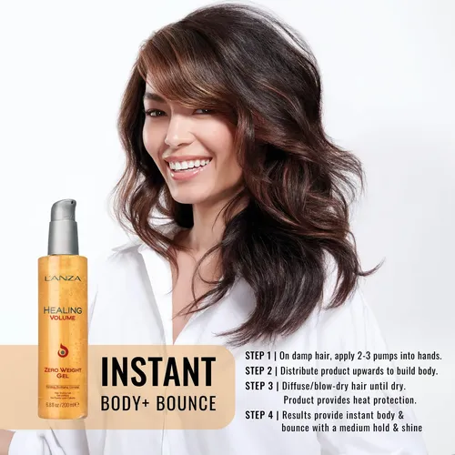 Gel Para El Cabello L’anza Healing Volume Zero Weight Extra