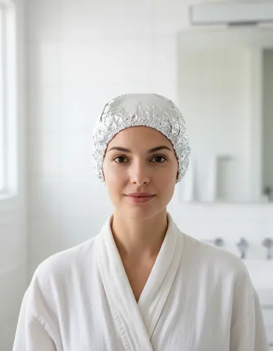 Gorra Metalizada Nutricion Capilar Baño Crema Keratina X10