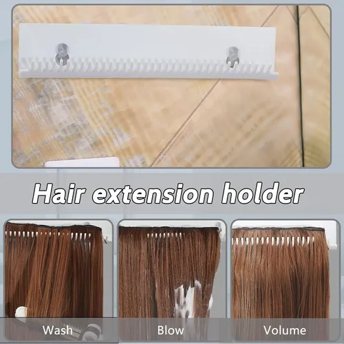 2 Pzs Estante Para Soporte De Extensión De Pelo Para Peinar