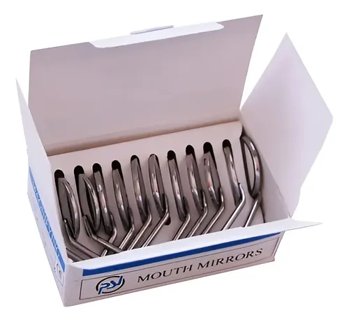 Espejo Dental Caja X 12 Unidades Odontología Con Aumento