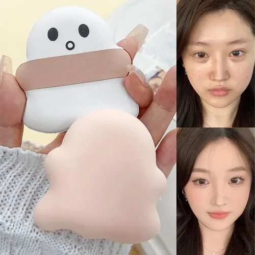 Juego De 6 Borlas De Maquillaje Con Forma De Fantasma.