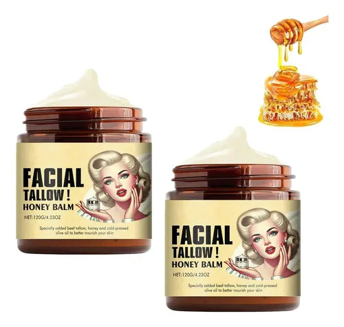 De Bálsamo De Sebo De Res Batido Y Miel, Crema Facial Con