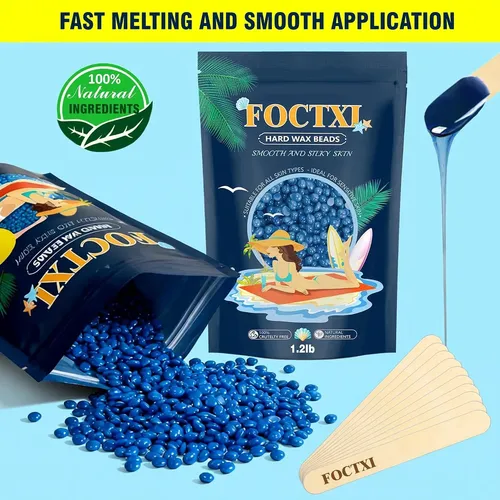 Depilación Foctxi: Cera Dura En Gránulos 1.2 Lb + 10