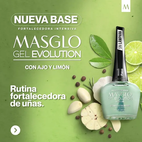 Base Esmalte Masglo Secado Rapido Gel Evolution X 13.5 Ml