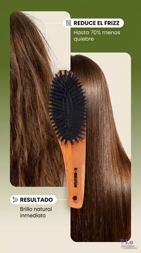 Cepillo K-brush Cerda Natural Neumático Grande Cabello