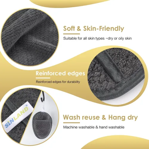 Pads Reutilizables Para Quitar Maquillaje Sinland Para Cara,