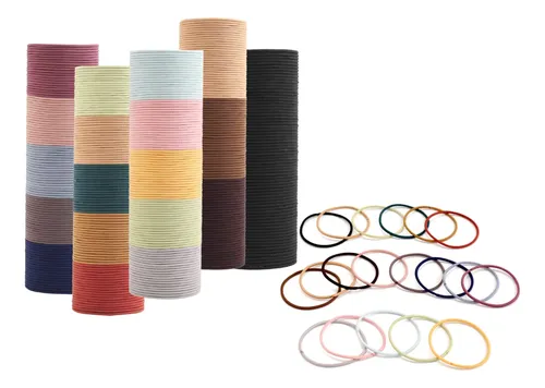 Ligas Para El Cabello Helamvly 500 Unidades Nylon Negro Mult